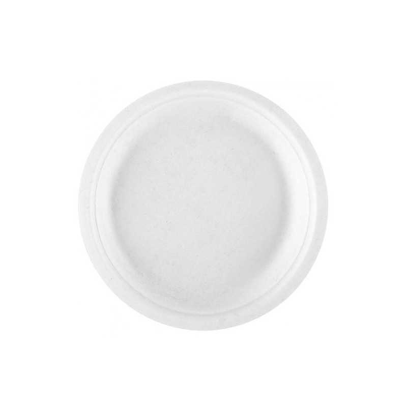 50 ASSIETTES FIBRE DE CANNE 22 CM 