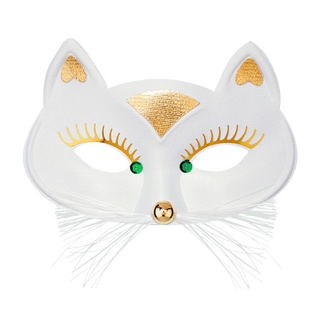 MASQUE LOUP CHAT BLANC