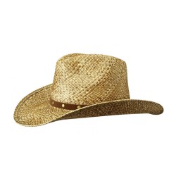 CHAPEAU COW BOY EN PAILLE 