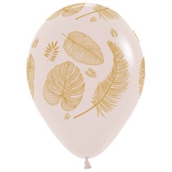 25 BALLONS LATEX FEUILLES DE PALMIER 30 CM 