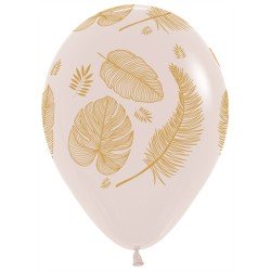 25 BALLONS LATEX FEUILLES DE PALMIER 30 CM 