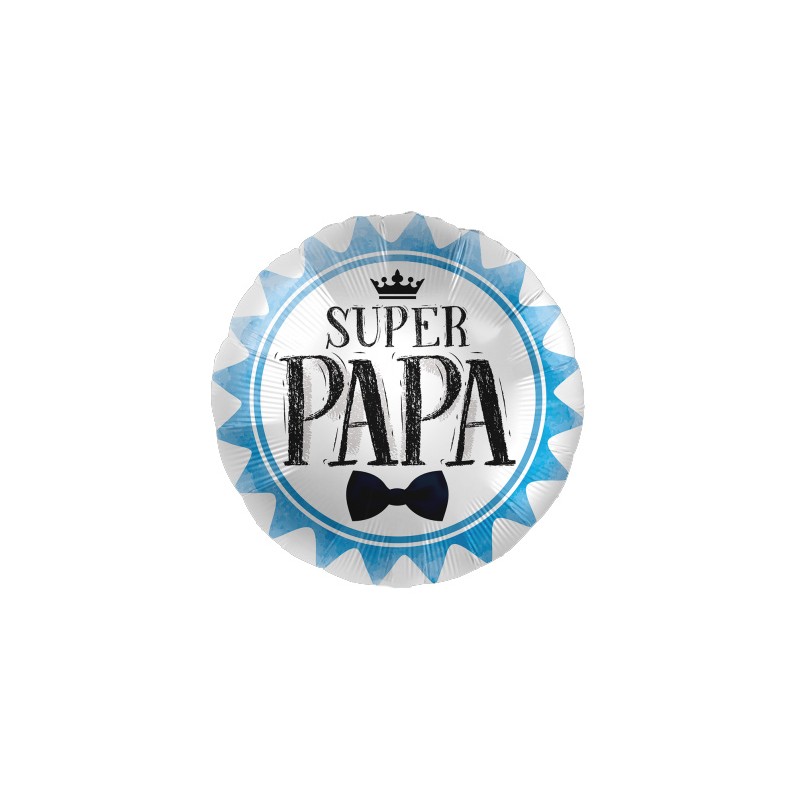 BALLON METALLIQUE ROND SUPER PAPA 45 CM 