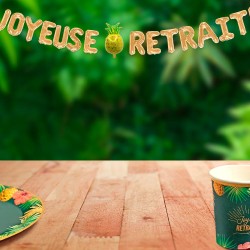 GUIRLANDE DE BALLON LETTRES JOYEUSE RETRAITE 300 CM 