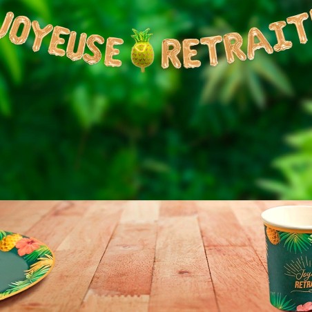 GUIRLANDE DE BALLON LETTRES JOYEUSE RETRAITE 300 CM 