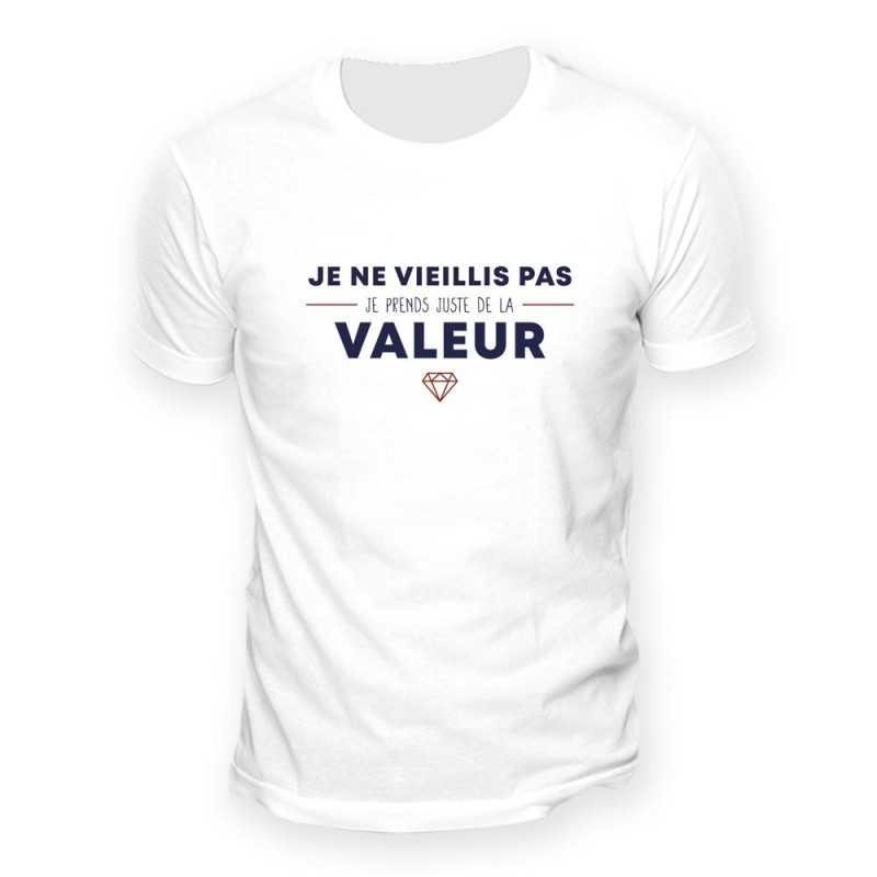 T-SHIRT (JE NE VIEILLIS PAS ) TAILLE L