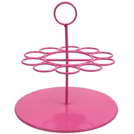 PORTANT EPROUVETTE ROND ROSE 