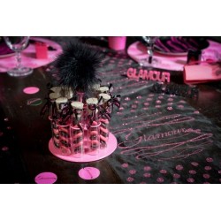 PORTANT EPROUVETTE ROND ROSE 