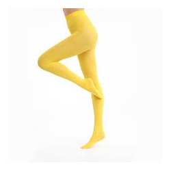 COLLANT OPAQUE JAUNE 