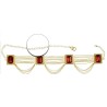 CEINTURE DORE AVEC PIERREROUGE 