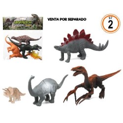 LOT DE 4 DINOSAURES ASSORTIS 