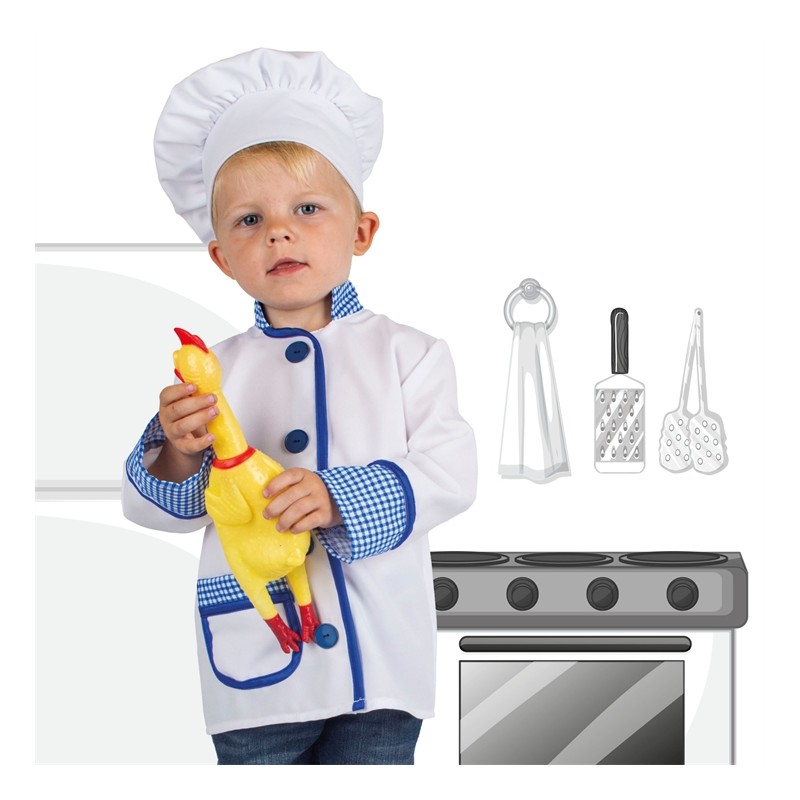 DEGUISEMENT ENFANT CHEF CUISINIER KEN TAILLE  104