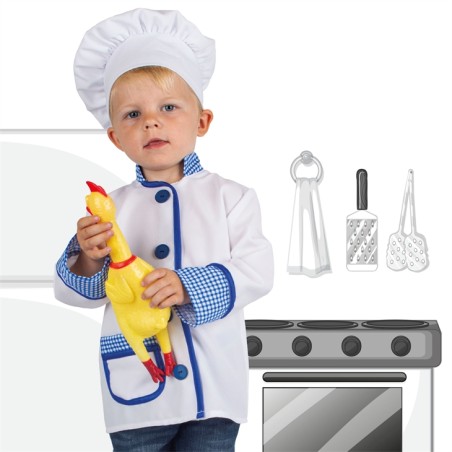 DEGUISEMENT ENFANT CHEF CUISINIER KEN TAILLE  104