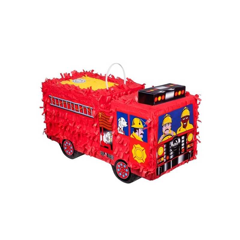 PINATA CAMION DE POMPIER 3D 43 x 24 cm