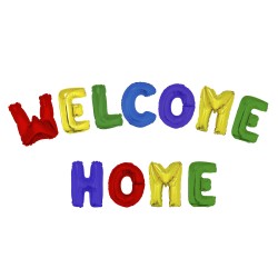 GUIRLANDE BALLON WELCOME HOME MULTICOLORE 