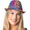 CHAPEAU BORSALINO PANTHERE MULTICOLORE