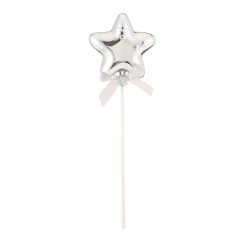 CAKE TOPPER ETOILE ARGENT 20 CM