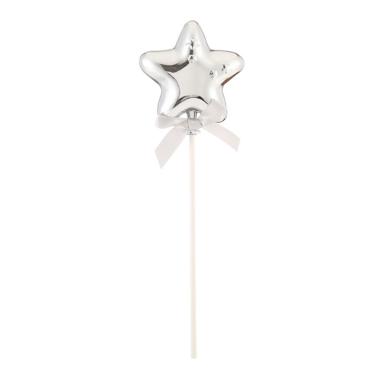 CAKE TOPPER ETOILE ARGENT 20 CM