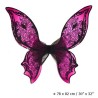 AILES PAPILLON NOIR ET ROSE 78 X 82 CM 