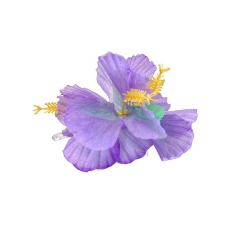 BARETTE FLEUR VIOLET HAWAI