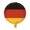 BALLON METALLIQUE ROND DRAPEAU D'ALLEMAGNE 46 CM 