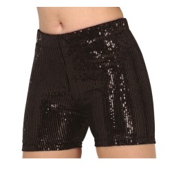 SHORT NOIR PAILLETTE TAILLE L 