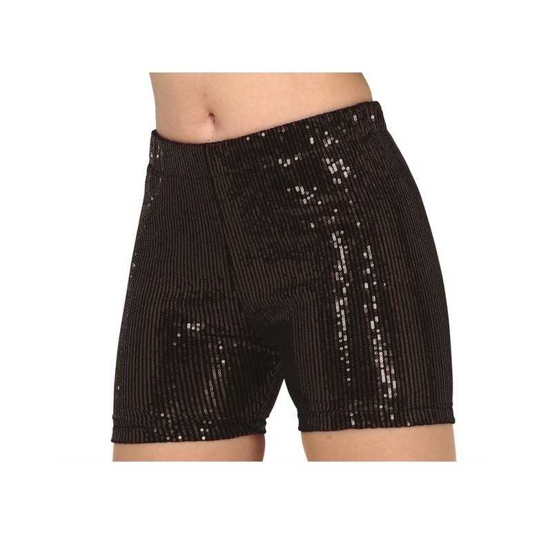 SHORT NOIR PAILLETTE TAILLE L 