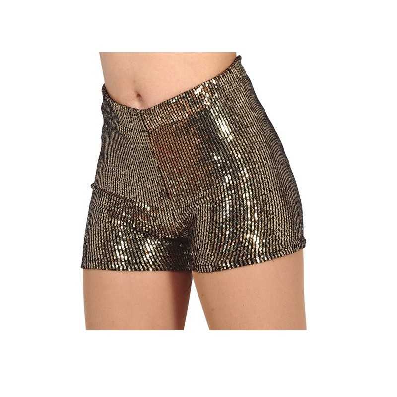 SHORT OR PAILLETTE TAILLE L 