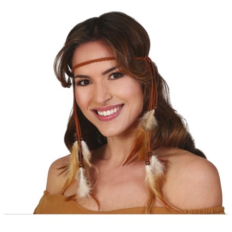 DIADEME AVEC PLUMES SUSPENDUES 