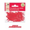 CONFETTIS DE TABLE JOYEUX ANNIVERSAIRE ROUGE