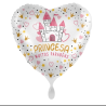 BALLON METALLIQUE  COEUR MUITOS PARABENS PRINCESA 43 CM  BALLON METALLIQUE  COEUR MUITOS PARABENS PRINCESA 43 CM