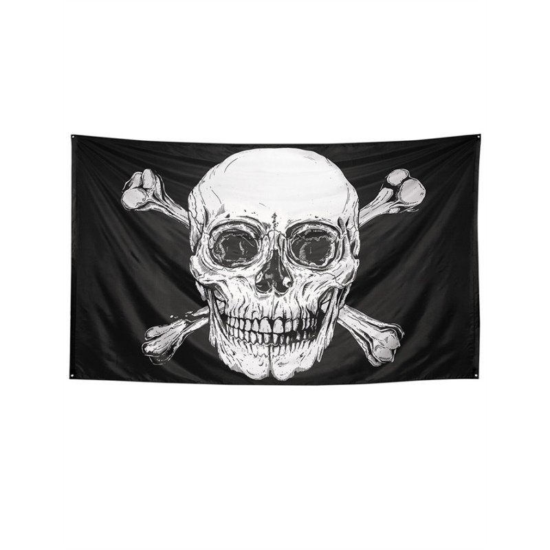 DRAPEAU DE PIRATE 300 X 200 CM  DRAPEAU DE PIRATE 300 X 200 CM