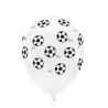 6 BALLONS LATEX 11" NOIR ET BLANC FOOT 6 BALLONS LATEX 11" NOIR ET BLANC FOOT