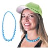 COLLIER PERLE BLEU NEON