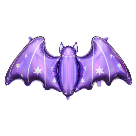 BALLON METALLIQUE CHAUVE SOURIS VIOLETTE 119 X 51 CM