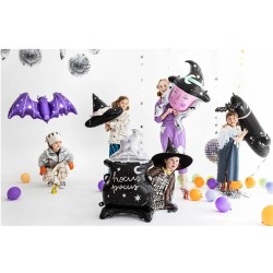 BALLON METALLIQUE CHAUVE SOURIS VIOLETTE 119 X 51 CM