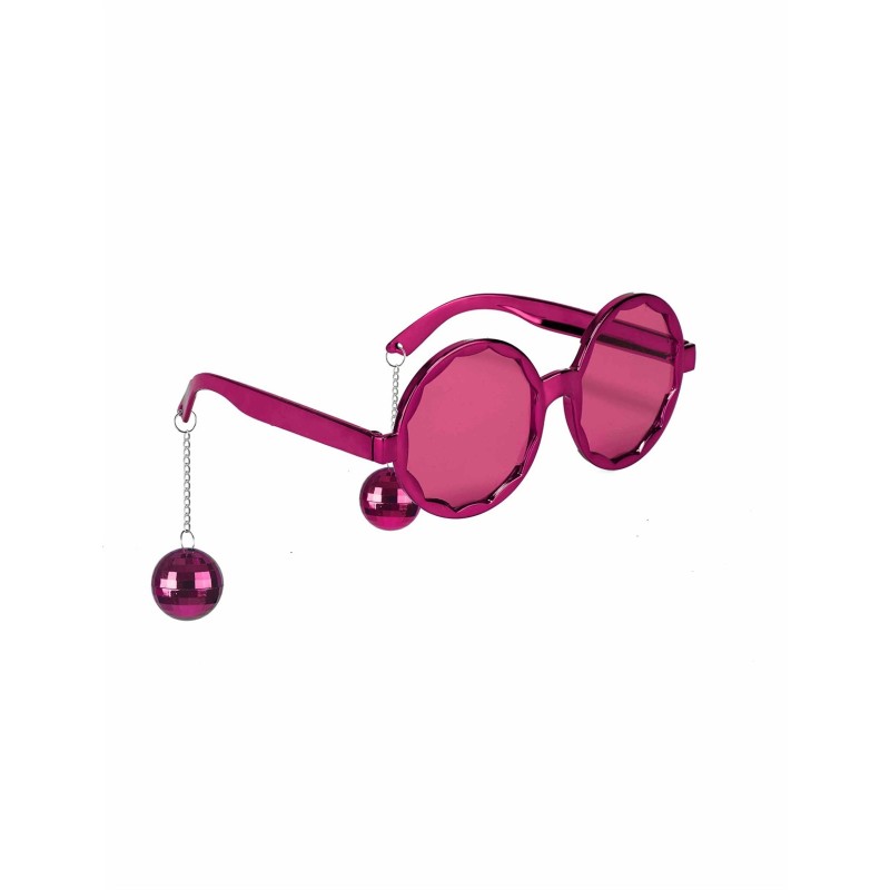 LUNETTES BOULES DISCO ROSE FUSCHIA LUNETTES BOULES DISCO ROSE FUSCHIA