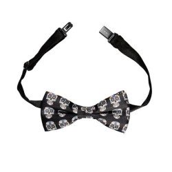 NOEUD PAPILLON TETE DE MORT 