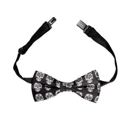 NOEUD PAPILLON TETE DE MORT 