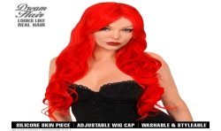 PERRUQUE CHEVEUX LONG ROUGE