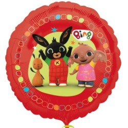 BALLON METALLIQUE LAPIN BING ROND DE 45 CM 