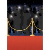 SCENE DECORATIVE TAPIS ROUGE HOLLYWOOD 1.22 X 12.20 M