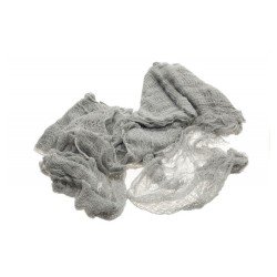 TISSU LAMBEAUX GRIS 76 X 183 CM