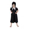 DEGUISEMENT ROBE NOIRE ELVIRA ADAMS MERCREDI TAILLE 116 CM