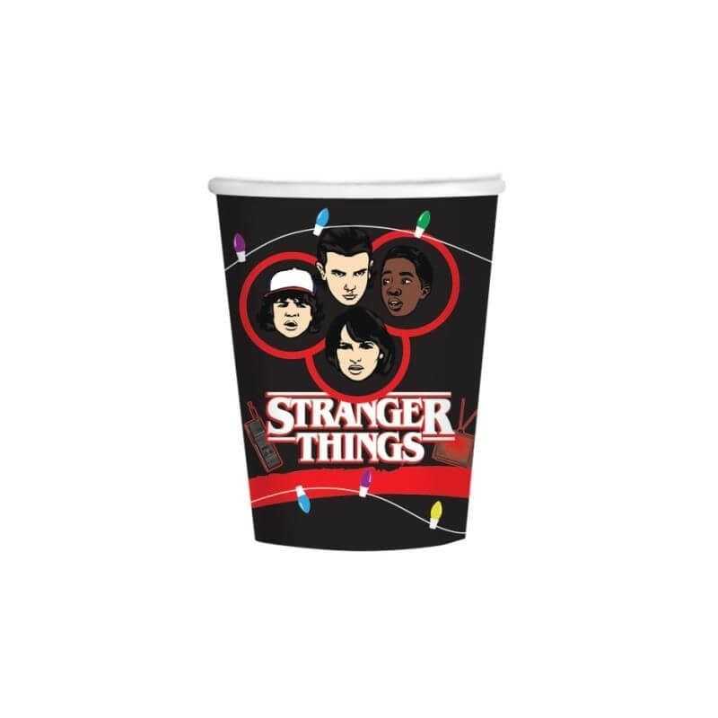8 GOBELETS STRANGER THINGS 250 ML