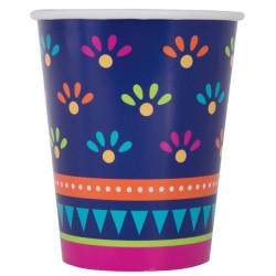 8 GOBELETS COLORES BOHO FIESTA 270 ML