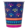 8 GOBELETS COLORES BOHO FIESTA 270 ML