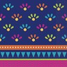 20 SERVIETTES COLOREES BOHO FIESTA 33 X 33 CM