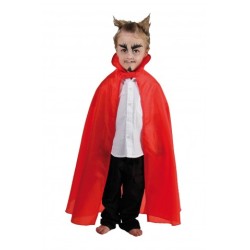 CAPE ROUGE A COL ENFANT 85 CM