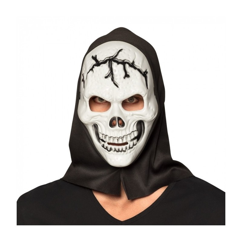 MASQUE TETE DE MORT AVEC CAPUCHE   MASQUE TETE DE MORT AVEC CAPUCHE