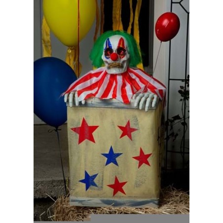 CLOWN PEUR DANS LA BOITE POUR HALLOWEEN